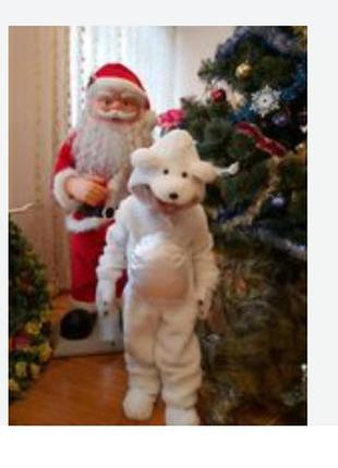 Новорічний костюм білого ведмедика1 фото
