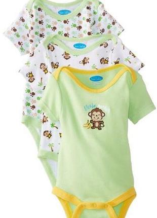 Комплект боди bon bebe (сша) 6-12мес