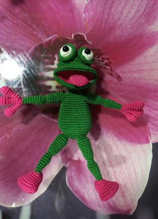 Жаба жабеня декор подарунок іграшка ручна робота5 фото