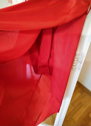 Эксклюзив атласное красное платье для фотосессий6 фото