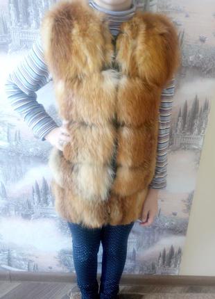 Жилетка мехова, безрукавка