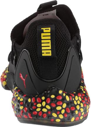Puma men's hybird rocket runner sneaker, black-blazing yellow-high risk red, 12 m us4 фото