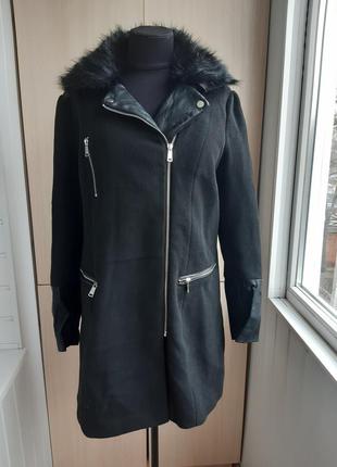Классное стильное пальто с добавлением шерсти.2 фото