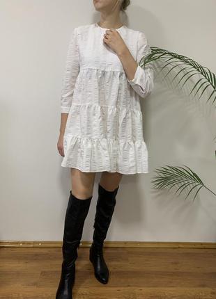 Сукня вільного крою бейбидол довжини міні плаття zara вільного крою довжини міні бейбідол3 фото