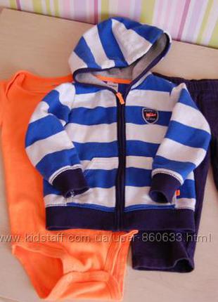 Костюм трійка carter ' s р 24 м на 83-86 см в стані нового