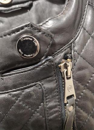 Кожаная куртка massimo dutti 5