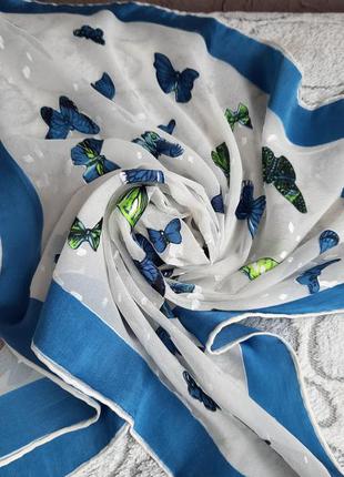 Шёлковый платок с бабочками8 фото