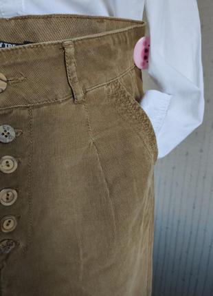 Zara брюки вельветовые коричневые багги мом4 фото