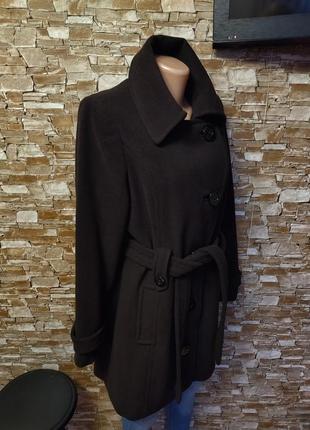 Германия,стильное,шерстяное пальто,пальто под пояс,пальтишко,шерсть7 фото
