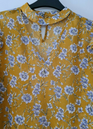 Блузка в квітковий принт легка2 фото