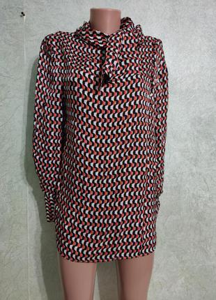 Шикарна нова блуза туніка сорочка цікавий принт autograph 14