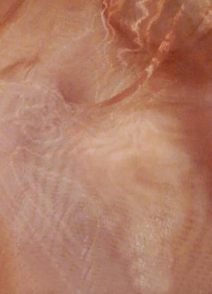 Тюль полуорганза терракотового цвета