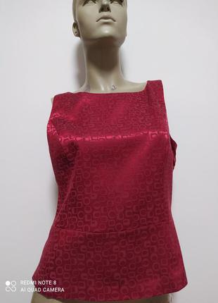 Нарядная блуза с баской без рукавов от new look размер 14/482 фото