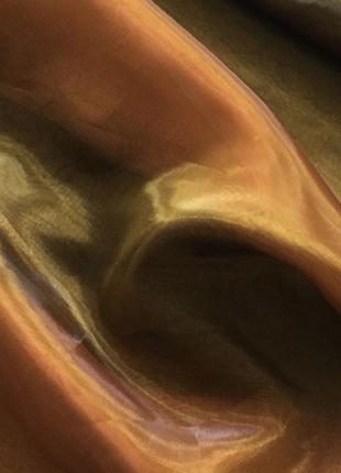 Тюль полуорганза коричневая радуга