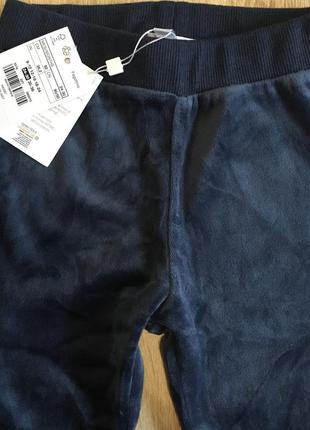 Велюровые штанишки с манжетами и поясом -резинкой2 фото