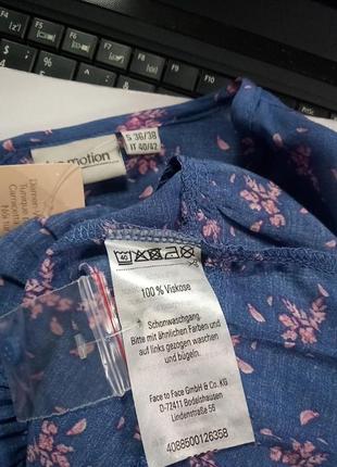 Распродажа! цветочная блуза вискоза 42-44 германия blue motion3 фото