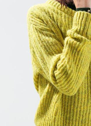 💛тёплый вязаный свитер zara