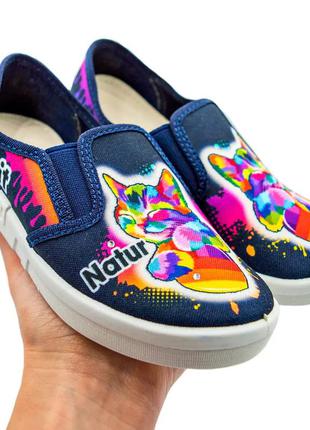 Текстильні тапочки, сліпони, мокасини, змінне взуття в школу, смєнка в садок