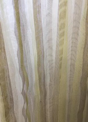 Тюль сетка в полоску