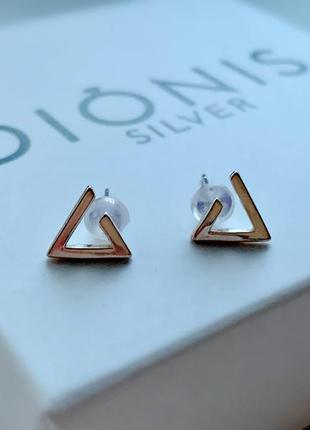 Сережки пусети срібло dionis silver