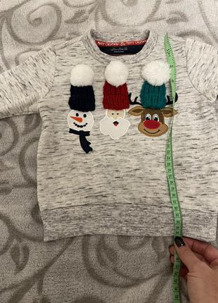 Новогодний свитер, снеговик, дед мороз, олень.5 фото