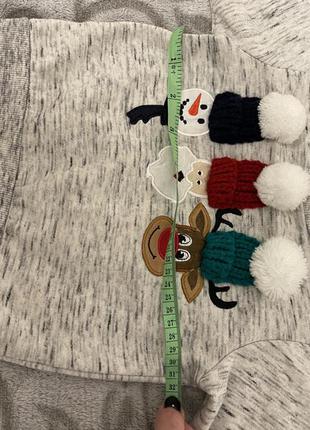 Новогодний свитер, снеговик, дед мороз, олень.6 фото