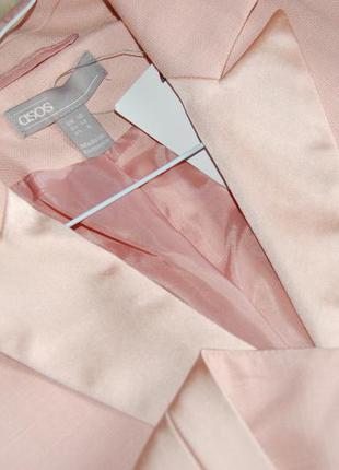 Новий!ошатний костюм в кольорі пудра/подовжений блейзер/спідниця– міні asos8 фото