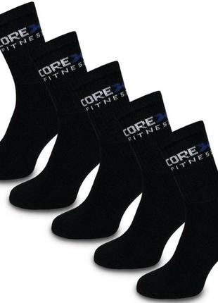 Спортивные теплые махровые носки corex fitness. раз. 40-45. черные2 фото
