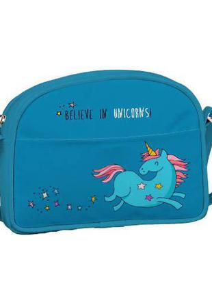 Сумка для подростков junior girl единорог believe in unicorns (sdg_18a025_gol)1 фото