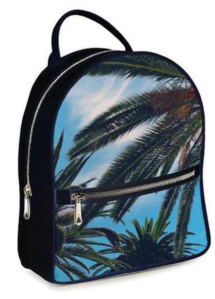 Городской женский рюкзак пальмы (erk_17a075_tsi)1 фото