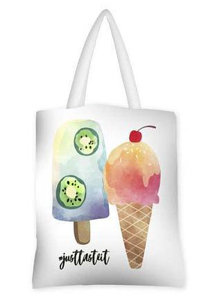 Сумка женская тканевая original justtasteit 40x45 см (sv_tro040_wh)