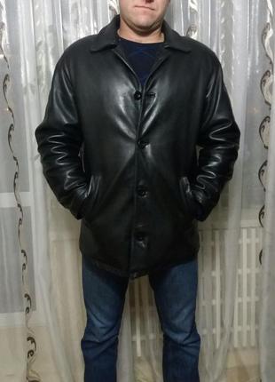 Шкіряна зимова / демісезонна куртка, курточка туреччина