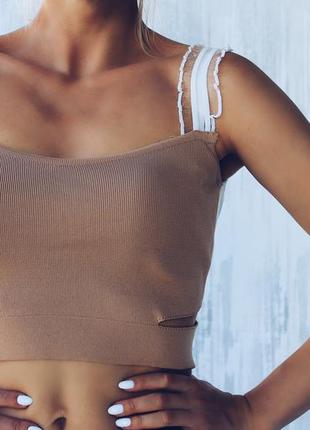 Кроп топ рябчик двухстороний хит 2021 2021