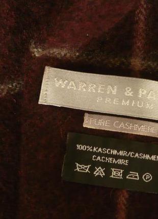 Warren&parker premium 100% pure cashmere новый кашемировый шарф идеальный подарок9 фото