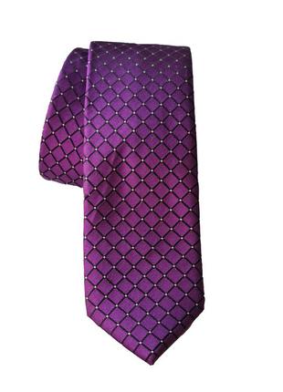 Классический шелковый мужской галстук voronin  6 см фиолетовый  11265