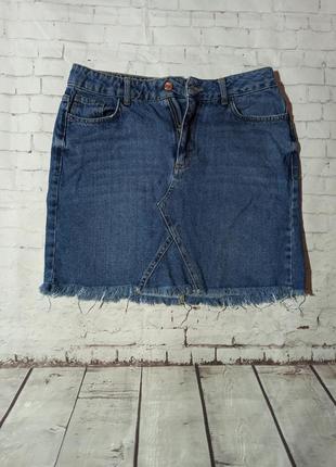 Супер модная джинсовая юбка/короткая юбка