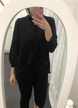 Чёрная блуза1 фото