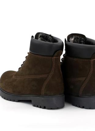 Зимние мужские ботинки с иск. мехом