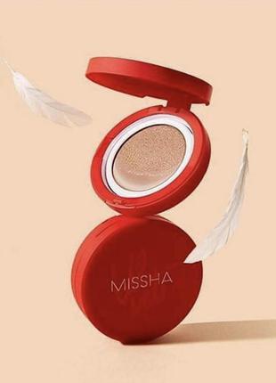 Кушон для лица с матовым финишем spf50+15   missha velvet finish cushion