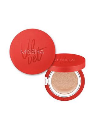 Кушон для лица с матовым финишем spf50+15   missha velvet finish cushion5 фото