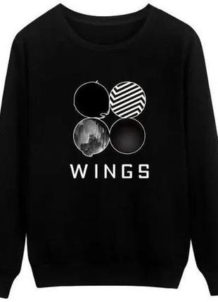 Теплый свитшот bts wings s-m1 фото