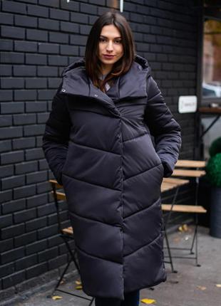 Стильное зимнее пальто на девушку, пальто теплое и функциональное