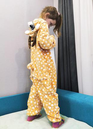 Пижама детская кигуруми олененок2 фото