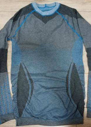 Мужская зимняя зональная шерстяная термо кофта рашгард