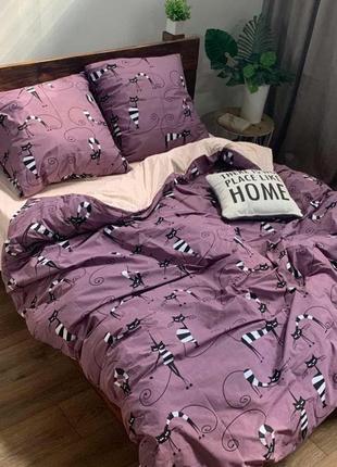 Постільна білизна комплект з кішками
