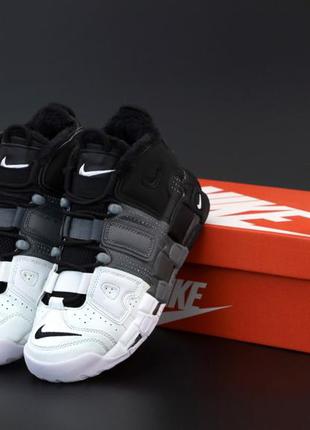 Чоловічі високі кросівки nike air more uptempo "botines з хутром #найк