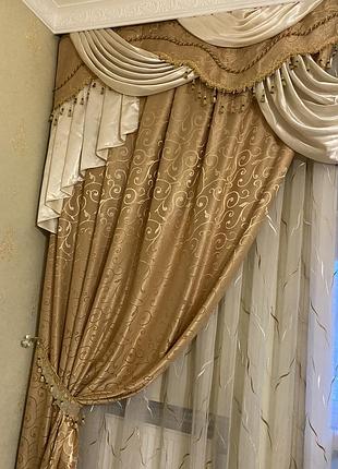 Шторы и покрывало комплект