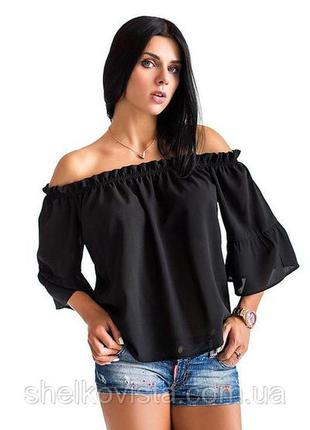 Блуза з відкритими плечима, розмір м, італія