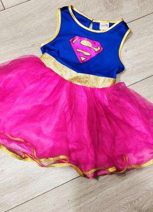 Сукня супергеройки superman 5-6 років1 фото