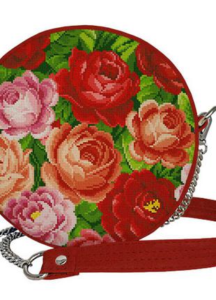 Сумка круглая tablet розы, вышивка цветы (rs_ukr002_kr)
